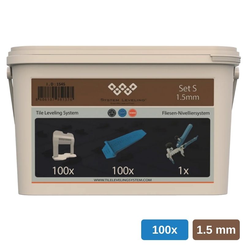 Set S 100pcs 1.5mm plastic box