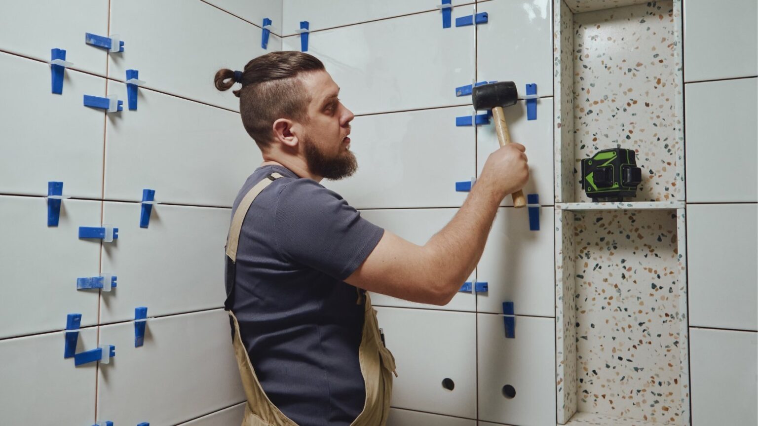 How to Install Ceramic Wall Tile Easily? Tile Leveling System